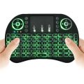 7 Colors i8 Keyboard Backlight English Russian Air Mouse Wireless Touchable Remote Control for Smart TV Box Desktop Touchpad PC. 