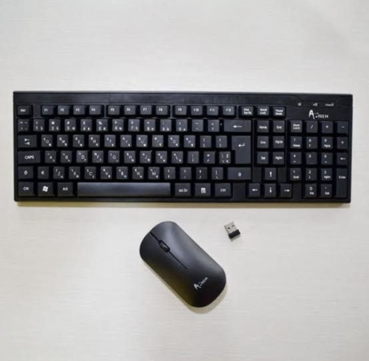A Tech RFCOMB08003 Wireless Keyboard & Mouse Combo A Tech Wireless keyboard with mouse set , keyboard wireless, mouse wireless, A tech