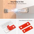Magnetic Cabinet Catches Ultra Thin Door Strong Magnets Stopper Invisible Adhesive Drawer Magnet Lock for Kitchen Closet Closer. 