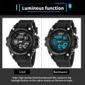 YIKAZE Men's Sports Watch Waterproof Man Sport Watches Multifuction LED Digital Military Watch Alarm Clock Electronic Wristwatch. 