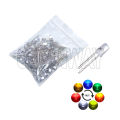 50pcs 5mm Multicolor Slow/Fast Flashing LED Diode Blinking Light Emitting Diodes 2 Pins Clear Round Lens Electronic Components. 