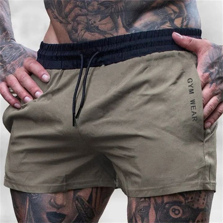 2025 Summer Gym Fitness Men's Shorts Sweatpants Thin Fashion Men Marathon Running Shorts Sports Breathable Training Pants