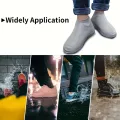 1Pair Durable Silicone Shoe Covers Waterproof Reusable Non-Slip Rain Protectors for Men Women Easy to Clean Elastic Outdoor Gear. 