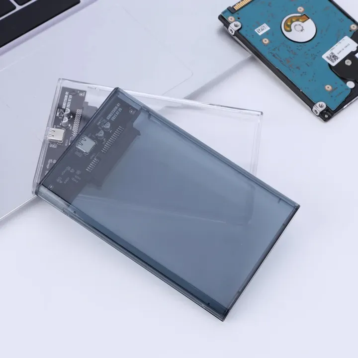 USB%203.0%20External%20Hard%20Drive%20Enclosure%202.5%20inch%20SATA%20to%20USB3.1%20UASP%20Clear%20Portable%20Hard%20Drive%20Case%202T%20HDD%20Tool-Free%20Transparent%20-%20Image%204