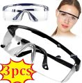 3Pcs Anti-Splash Work Safety Glasses Eye Protecting Lab Goggles Protective Industrial Wind Dust Proof Goggles Cycling Glasses.