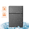 Portable Cigarette Case Metal Smoking Cigarette Box 20pcs Capacity Tobacco Holder Cigarettes Pack Cover Storage Box Men's Gadget. 