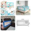 MoonCare - 3 Side Baby Bed Guard Rail Foldable Safety Fence for Kids Anti-Fall Protection Adjustable Bed Rail (3 Pcs). 