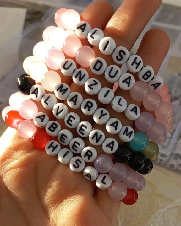 1%20Pc%20Custom%20Name%20Bracelet%20%E2%80%93%20Stretchable%20Handmade%20Beaded%20Bracelet%20for%20Girls,%20Boys,%20Men%20&%20Women%20%E2%80%93%20Maroof%20Jans%20-%20Image%203