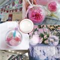 10pcs Transparent Plastic Christmas Balls, Christmas Tree Hanging Decorations, Wedding, Party, and Vacation Home Decorations.
