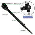 Ratchet Podger Spanner Wrench Quick Release Podger Bar Black Double Ended Socket Ratcheting Podger Scaffold Spud Wrench.