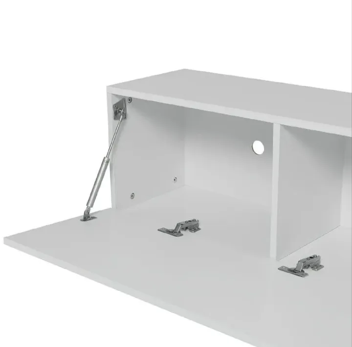 White%20Wall%20Mounted%20TV%20Console%20Rack%20%7C%203-Compartment%20Floating%20Cabinet%20with%20Drop-Down%20Door%20&%20Cable%20Management%20-%20Image%203