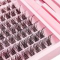 DIY Lash Extension Kit Lash Clusters With Bond Cluster Lashes Wispy D Curling False Eyelash Clusters With Tweezers. 