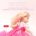 Electric  Dancing Angel Doll Fashion Wedding Dress Princess Music Singing With LED Light  For Girls And Kids Birthday Gift. 