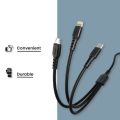 VDENMENV D05E 3 IN 1 2.4A Fast Charging Cable. 