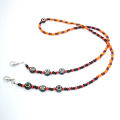 Fashion Beautiful 3 beads colorful beaded glass beads mask strap. 
