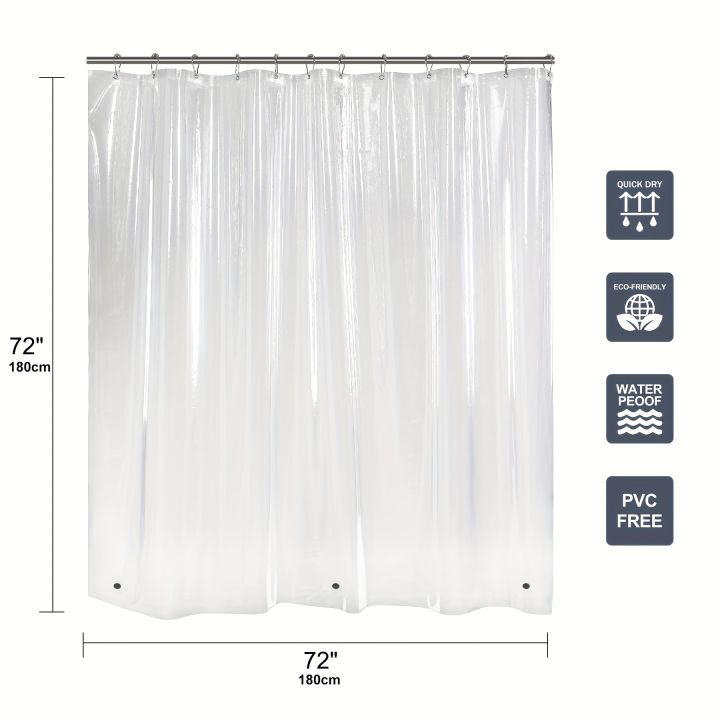 90/180/200cm%20Clear%20Shower%20Curtain%20Liner,%20Waterproof%20Plastic%20Shower%20Liner,%20Cute%20Lightweight%20PEVA%20Shower%20Curtains%20for%20Bathroom%20-%20Image%208