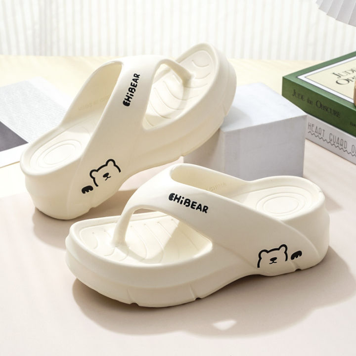 Flip-flops Female Summer Thick Bottom Non-slip Wear Sandals EVA Home Slippers Fashion Slippers