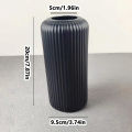 Striped Ceramic-Like Plastic Vase for Flowers, Decorative Floral Arrangement Display, Creative Little Flower Vase home decoration item.