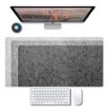 Soft Breathable Large Computer Desk Mat Wool Felt Laptop Anti-Slip Mats Gamer Mouse Pad Simple and Comfortable for Cold Weather.