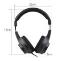 Wired Stereo Monitor Headphones Over-ear Headset with 50mm Driver 6.5mm Plug for Guitar Amplifier Electric Piano Audio Mixer. 