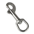 DIZETION 1PC 316 Stainless Steel Swivel Eye Bolt Spring Snap Hook 65/72/82/91/100/126mm Marine Diving D Ring Snap Hooks. 