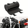 Motorcycle Back Seat Bag PU Leather Tail Pack Waterproof Motorbike Side Bag Retro  Mini Universal Roll Bag. 