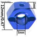 Metal 12mm Wheel Hex Hub Drive Adapters with Pins Screws for 1/10 Arrma Senton Granite Typhon Vorteks 3S Big Rock RC Car. 