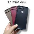 Huawei Y7 Prime 2018 Back Cover Soft Puffer Down Jacket Camera Protection Phone Case. 