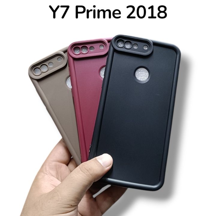 Huawei Y7 Prime 2018 Back Cover Soft Puffer Down Jacket Camera Protection Phone Case