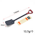 Simulated Zinc Alloy Shovel Knife Decoration for 1/10 1/8 RC Crawer Tracked Vehicle Axial SCX10 90046 D90 Rgt Traxxas Trx4.