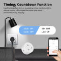 Tuya Smart Socket WiFi 20A  UK Plug Home Alexa Voice Control With Energy Monitering Timer Function Power Outlet Set 3-pin. 