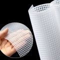Handcraft Latch Hook Bags Made Plastic Grid Hook Crafts Accessory Plastic Mesh Cloth For Bag Rug Thread Hook Craft Supplies.