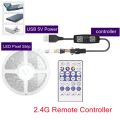 WS2812B LED Strip RGB IC Smart USB Bluetooth Music Controller Kit Individually Addressable Smart RGB LED Strip 30/60/144Leds/m. 