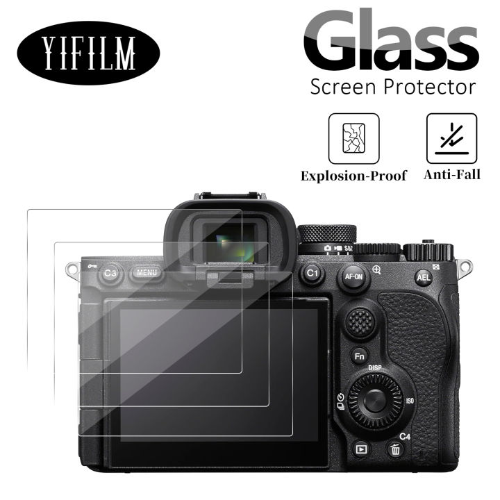 2PCS Tempered Glass For  Alpha A7RV A7R5 A7M2/3/4 A7II/III A7R2 RX100 ZV1 Scratch Resistance Screen Protector Camera Film