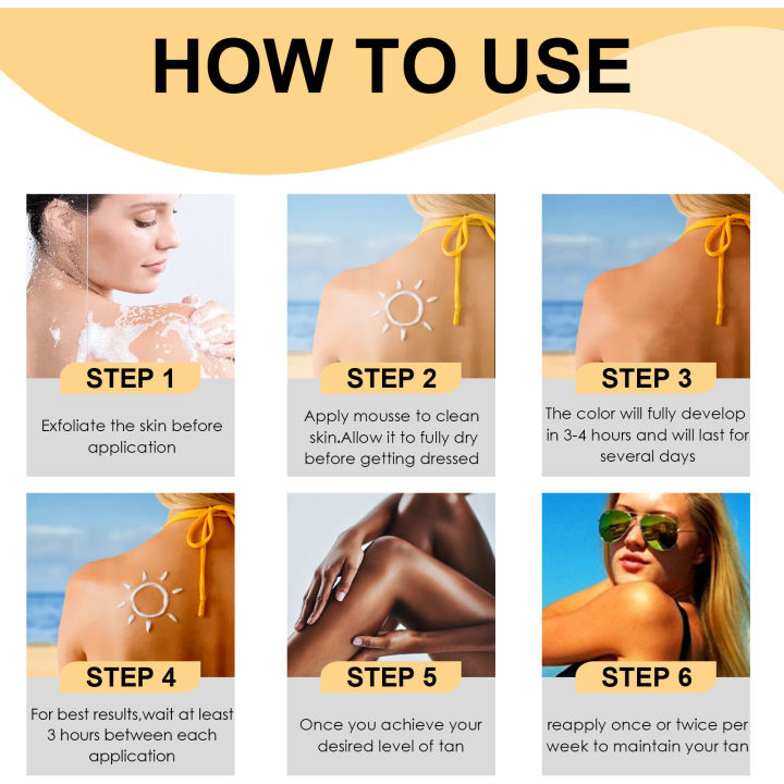Tanning%20Cream%20Fake%20Tan%20Sunless%20Brown%20Body%20Boosting%20Bronzing%20Skin%20Shine%20Protect%20Sunbathing%20Moisturiser%20Natural%20Self%20Tanner%20Mousse%20-%20Image%206