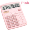 12 Digit Dual Power Calculator Solar Powered Accounting Office Portable Calculator Student Computer. 