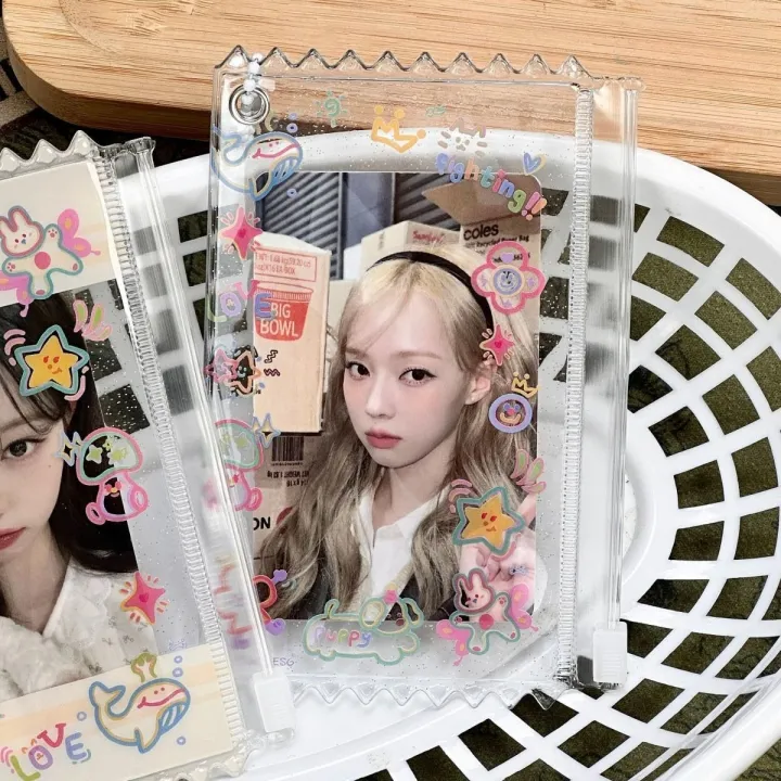 2pcs%20Dopamine%20Cute%20Graffiti%20Photocard%20Zipper%20PVC%20Case%20Polaroid%20%20Photo%20Card%20Holder%20-%20Image%206