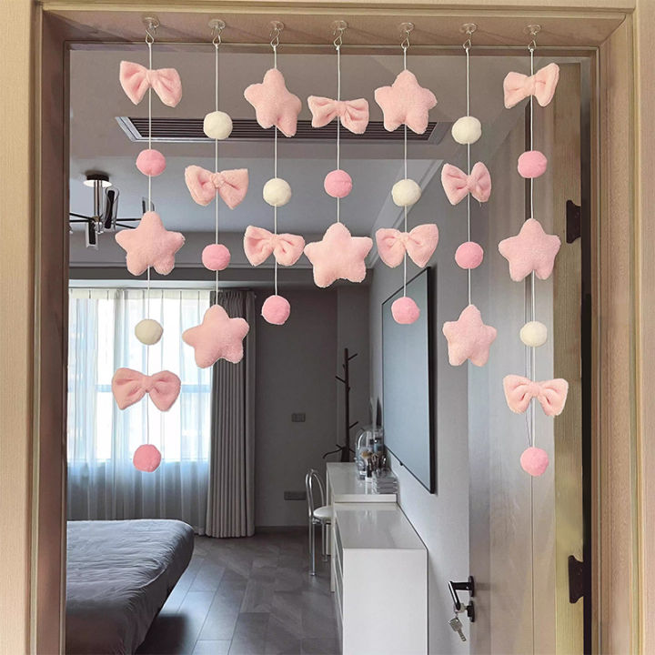 Cute%20Knot%20Door%20Curtain%20Partition%20Curtain%20Bedroom%20Bay%20Window%20Room%20No%20Punching%20Curtain%20Decoration%20Girl%20Heart%20Decoration%20DIY%20-%20Image%202