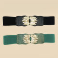 High Elastic Women's Belt Bohemian Elastic Pu Belt Women's Elastic Tight Waist Belt Jeans Dress Elastic Wide Belt.