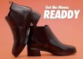 BHL-3 Black Horse Black Color Leather Chelsea Boots for Women. 