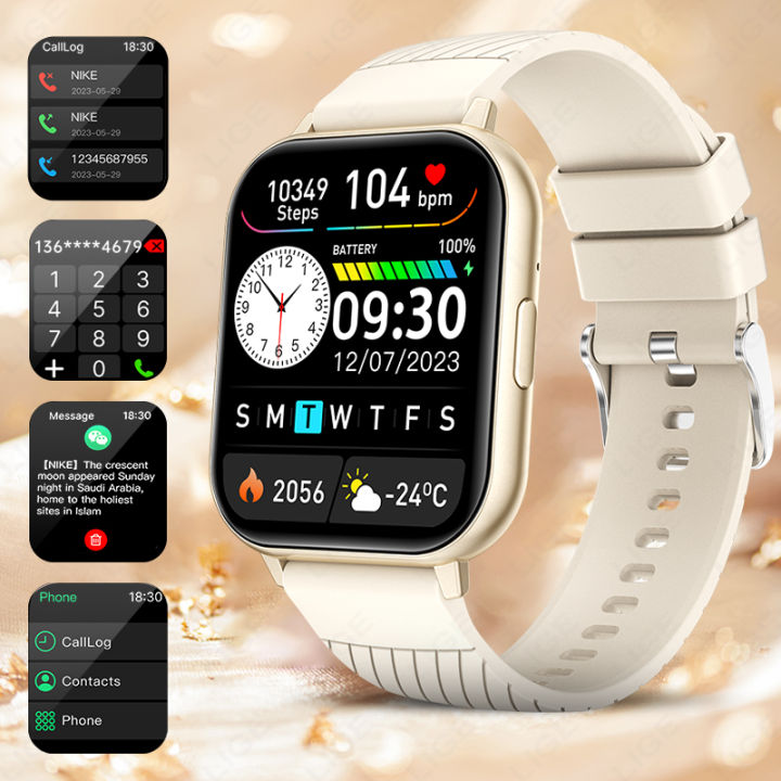 New LIGE Smart Watch Multiple Sports Modes Wireless Calling Waterproof Music Control Daily Monitoring Men Smart watches Original