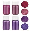 4Colors/Box Mica Powder Powdered Pigments Set Epoxy Resin Dye Resin Mica Pearlescent Resin Pearl Natural Micas Colorants Resin. 