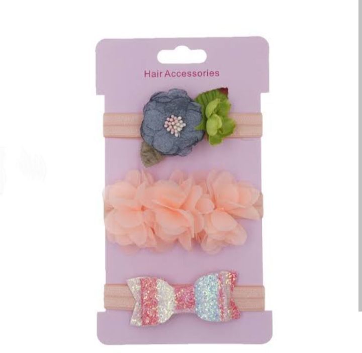 pack%20of%203/5/6%20newborn%20baby%20girls%20hairbands%20bow%20knitted%20soft%20hairbands%20baby%20hair%20accessories%20-%20Image%205