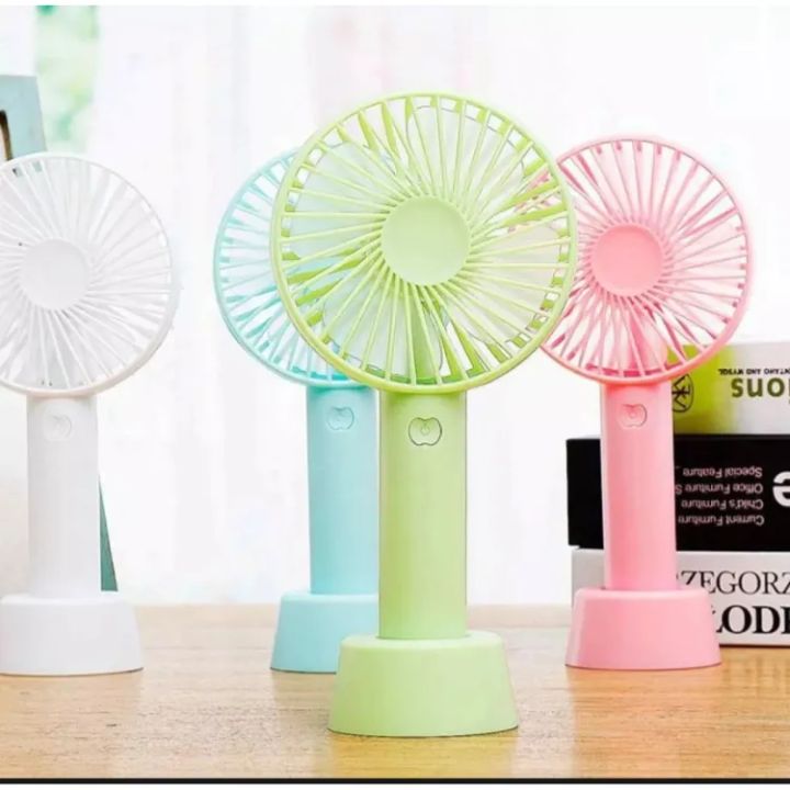 Portable mini rechargeable travel fan for indoor and outdoor use