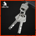 Muscle cow padlock 30mm 40mm 50mm key with 3 keys silver. 