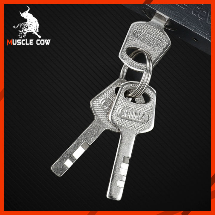 Muscle%20cow%20padlock%2030mm%2040mm%2050mm%20key%20with%203%20keys%20silver%20-%20Image%205