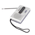 AM FM Radio Long 5W Speaker Lasting Portable Pocket Transistor Radio with Earphone Jack for Home Outdoor Silver Gray AM FM Radio. 