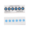 50Pcs Testing 10%-60% Humidity In Closed Containers Test Paper Card Blue Six-point Humidity Indicator Card. 