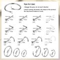 1PCS Hypoallergenic Nose Ring Studs for Sensitive Skin 20G Hoops for Women Men 2mm Small Titanium Nose Piercing Jewelry. 