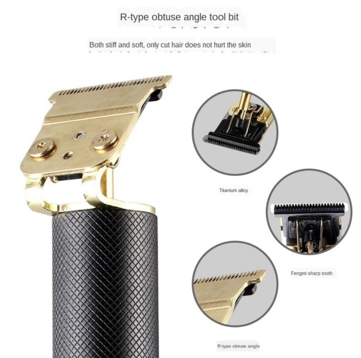 Vintage%20T9%20Black%20Diamond%20Metal%20Body%20Professional%20Hair%20Clipper%20With%20R-Type%20Obtuse%20Angle%20Cutter%20Head%20-%20Image%204
